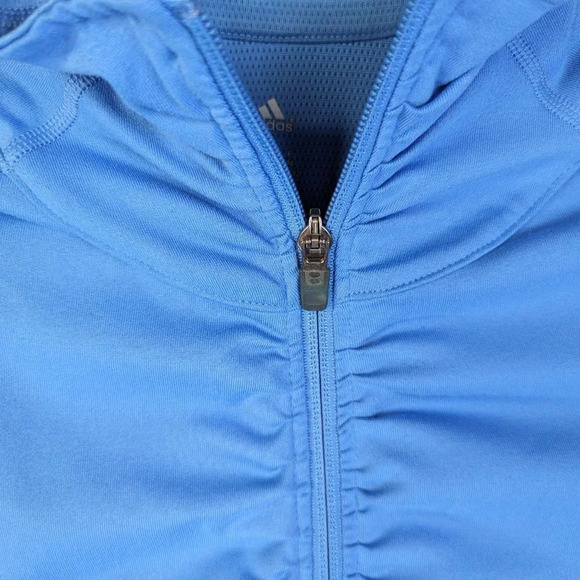 Adidas Women's Ultimate Running Half Zip Blue Size Medium - Picture 7 of 15